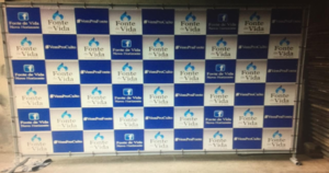 Painel Backdrop com Estrutura 3x2m