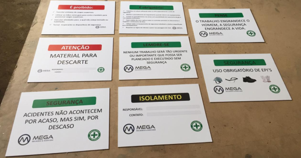 Placa em PVC