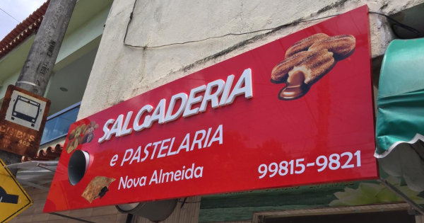 Placa em ACM 2,40x1,16 m