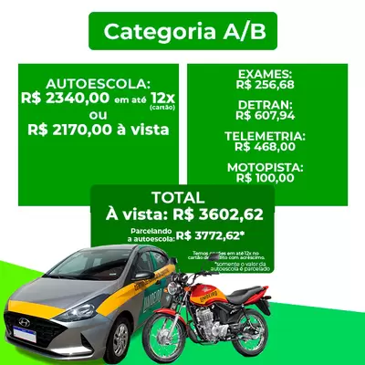 Carteira de Carro - CNH AB