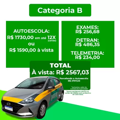 Carteira de Carro - CNH B