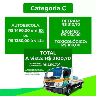 CNH Categoria C - Caminhão