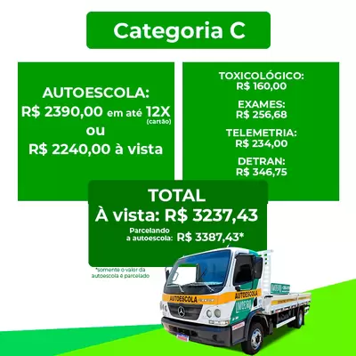 CNH Categoria C - Caminhão