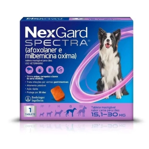 Antipulgas e Carrapatos Nex Gard Spectra para Cães de 15 a 30kg