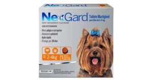 Antipulgas e Carrapatos NexGard para Cães de 2 a 4kg