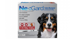 Antipulgas e Carrapatos NexGard para Cães de 25,1 a 50kg