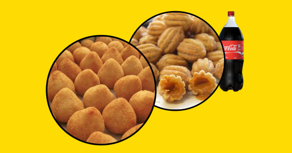 Combo super Don: 50 salgadinhos + 20 mini churros + Refri 1,5 L