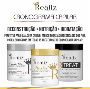 Cronograma Capilar pacote com 3 aplicações