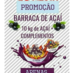 Aluguel de Barraca de Açaí