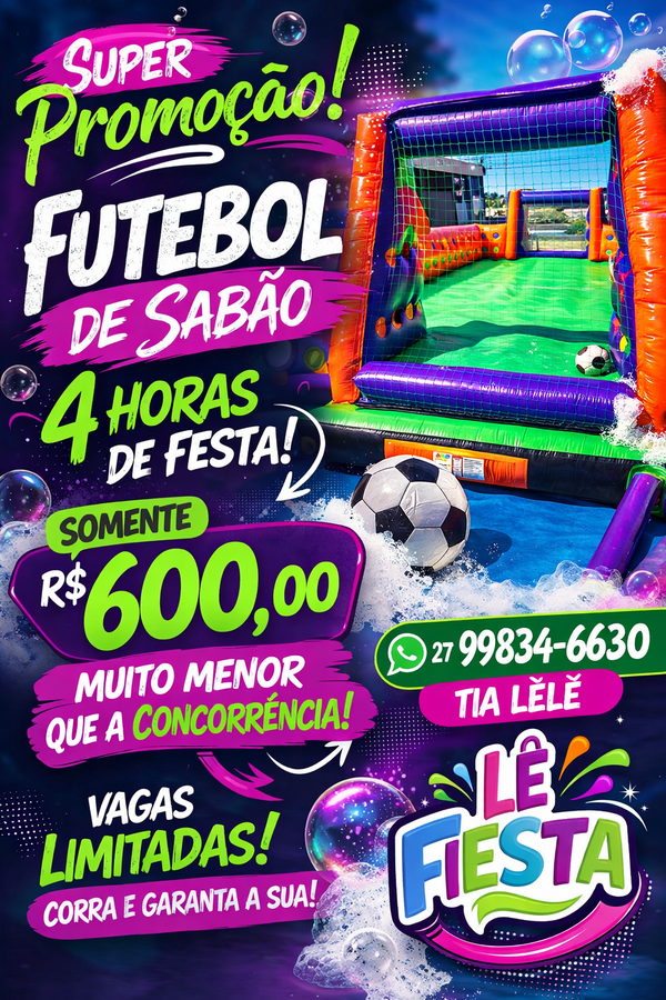 Aluguel de Futebol Sabão