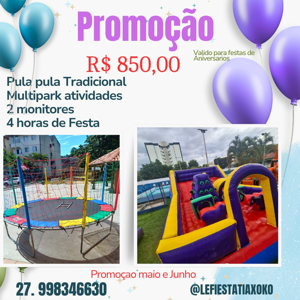Aluguel de Pula Pula e Multipark
