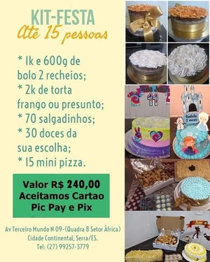 Kit Festa 15 pessoas