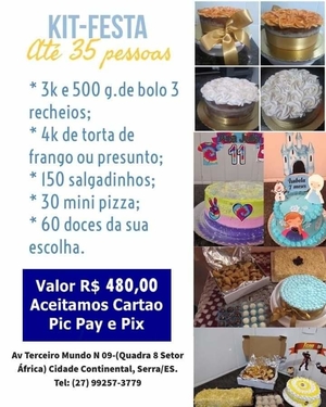 Kit Festa 35 pessoas